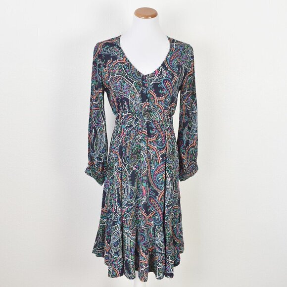 Maeve Dresses & Skirts - Maeve Maplewood Paisley Long Sleeve Dress - S